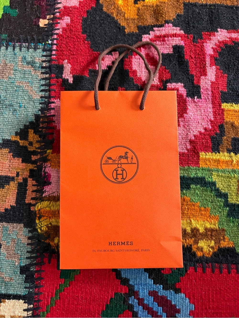 Hermès Shopping Bag with Rope Handles (Creased)